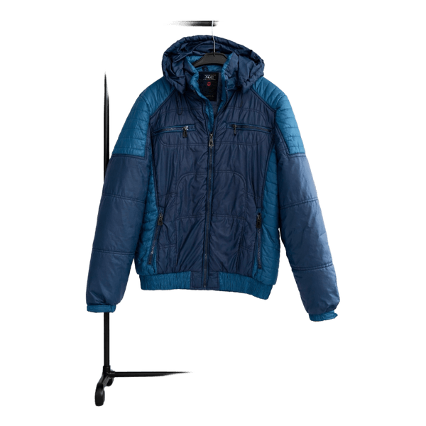 Blue quilted jacket