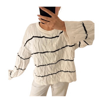 Bikbok raidallinen neule