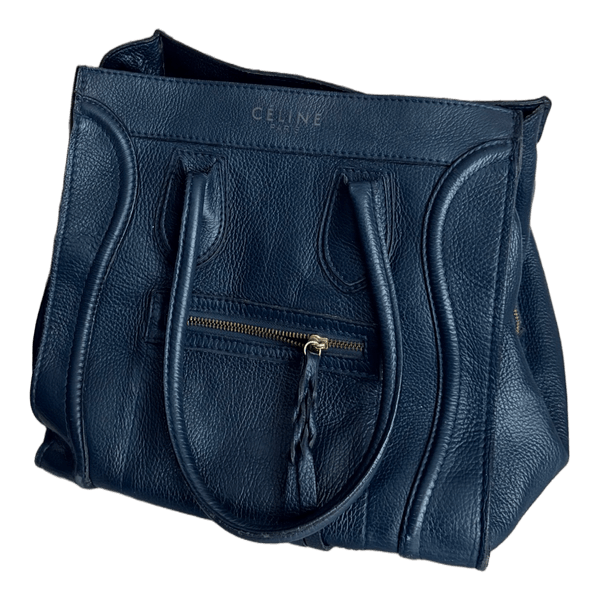 Celine blue leather handbag
