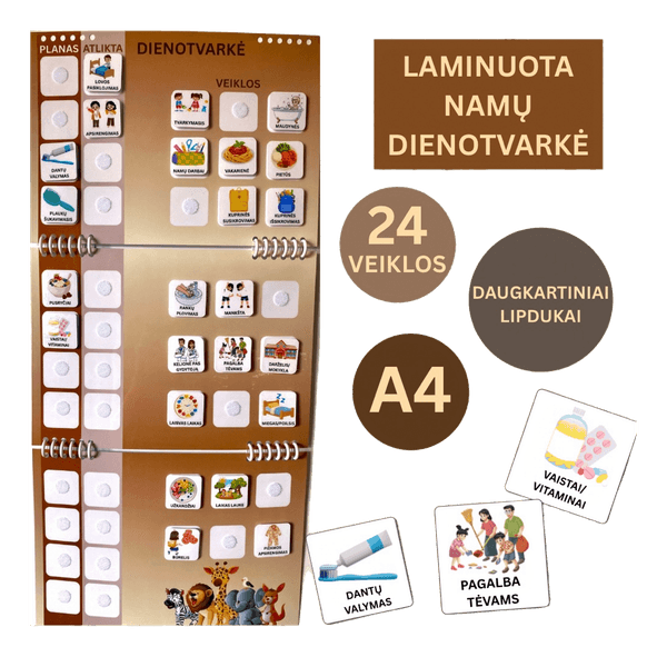Namų dienotvarkė vaikams
