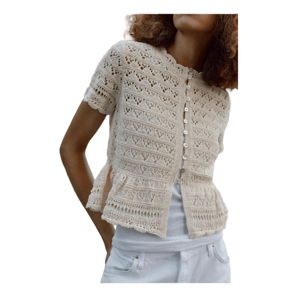 Zara Beige knitted cardigan