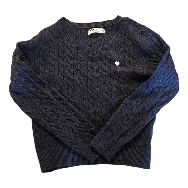 Navy cable knit sweater