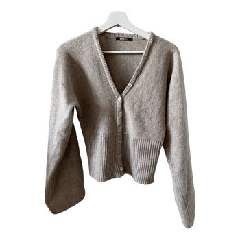 Beige Gina Tricot neuletakki