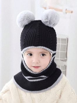 Kids knit beanie and gaiter