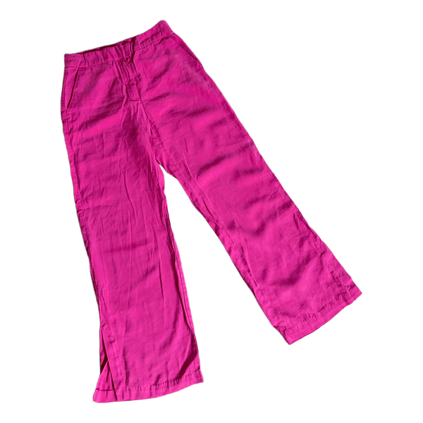 Pink wide leg trousers