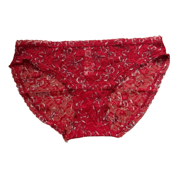 Red lace briefs