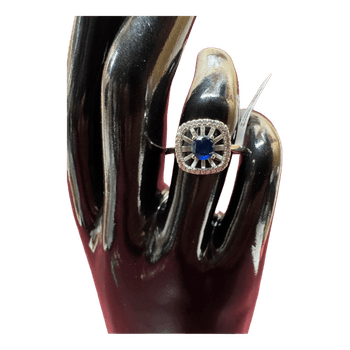 Silver 925, fancy ring with cubic zirconias | NOS