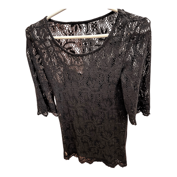 black lace dress