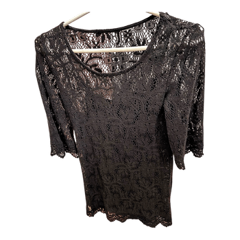 black lace dress