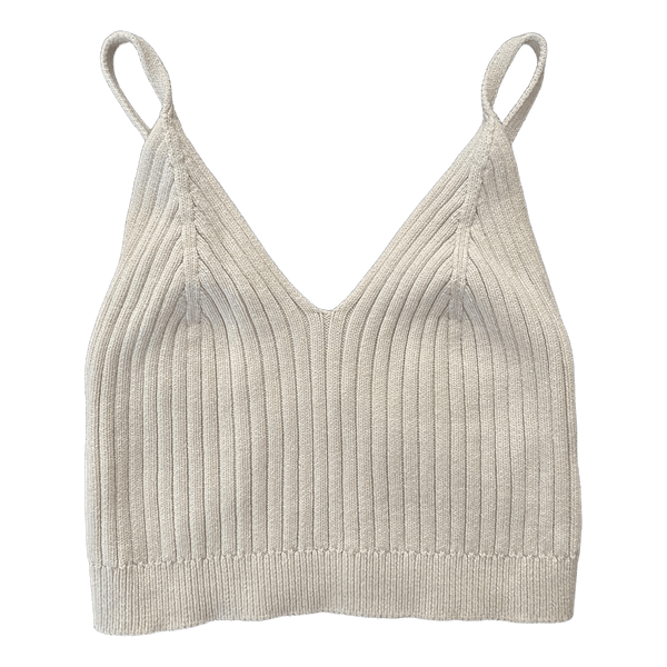 Ribbed knit crop top