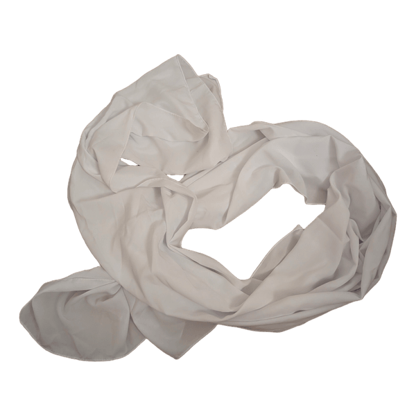 White sheer scarf