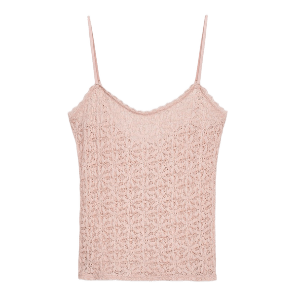 Lyserød blonde top