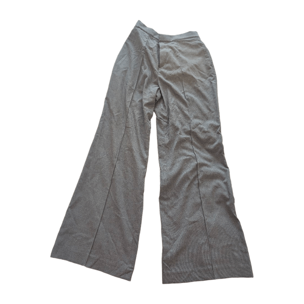 Grey wide-leg trousers