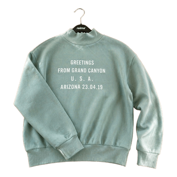 Light blue graphic sweatshirt