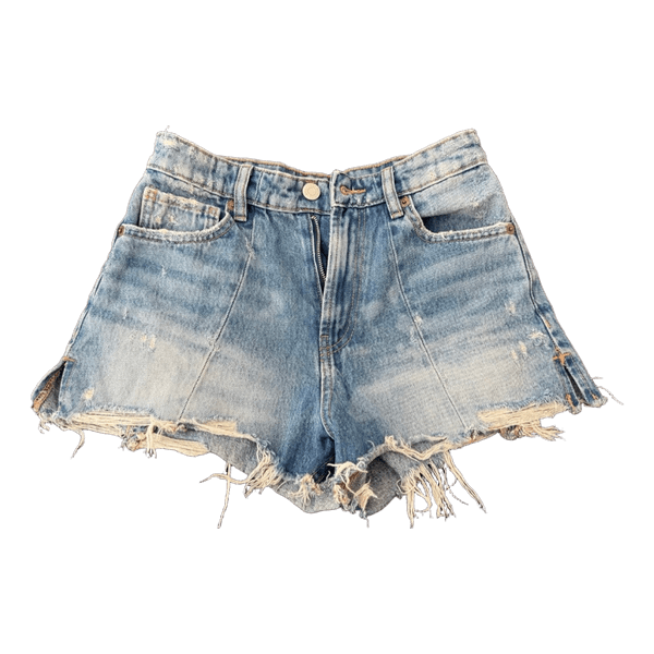 Blå denimshorts