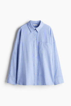 Linen-blend shirt