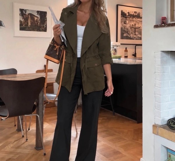 Olive green lightweight jacket