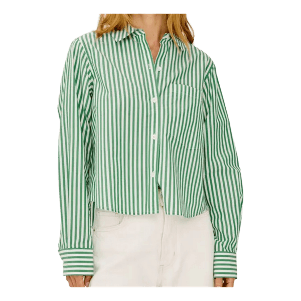 Green striped shirt