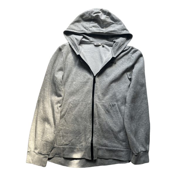 Grey zip-up hoodie
