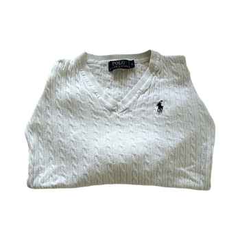 V‑neck palmikkoneulepaita
