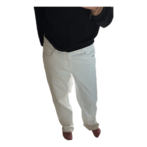 Hvide Stradivarius wide leg jeans