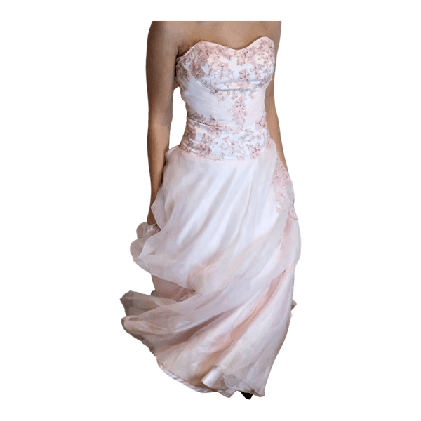 Pink embellished ball gown