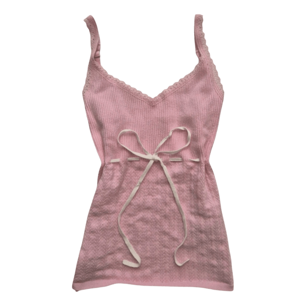 Pink Hollister tank top with bow