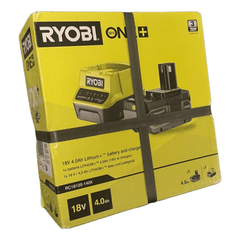 Ryobi akkulaturi ja akku 4Ah