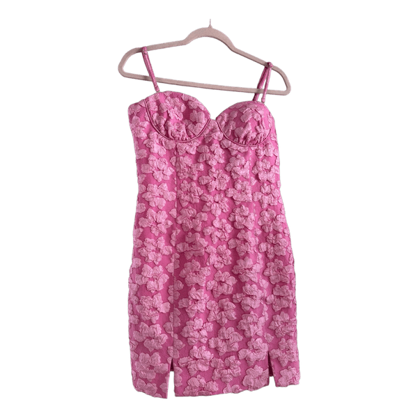 Rotate pink floral mini dress