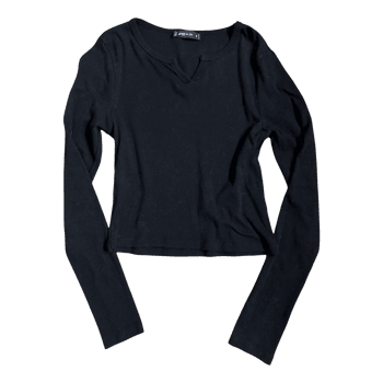 Black long sleeve top