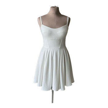 White, short dress