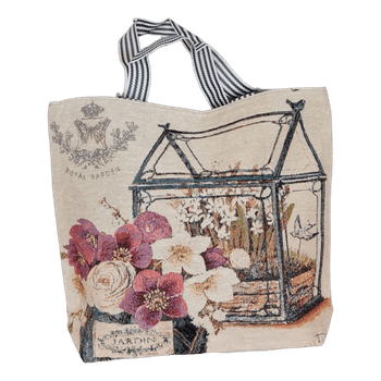 Tapestry floral tote bag