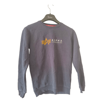 Sininen Alpha Industries collegepaita
