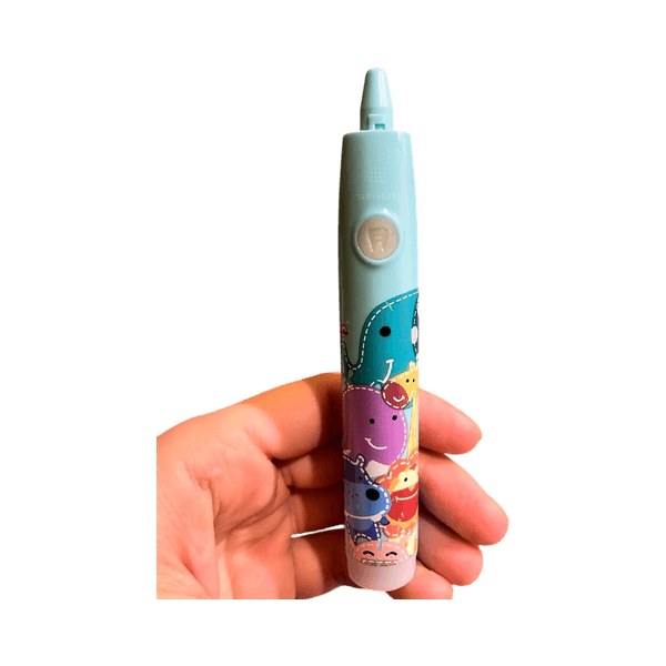 Light blue electric toothbrush