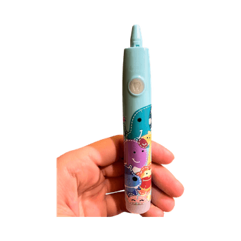 Light blue electric toothbrush