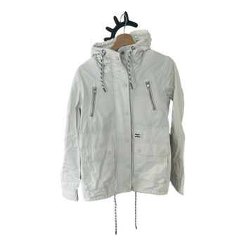 White Superdry Northsea jacket (windbreaker)