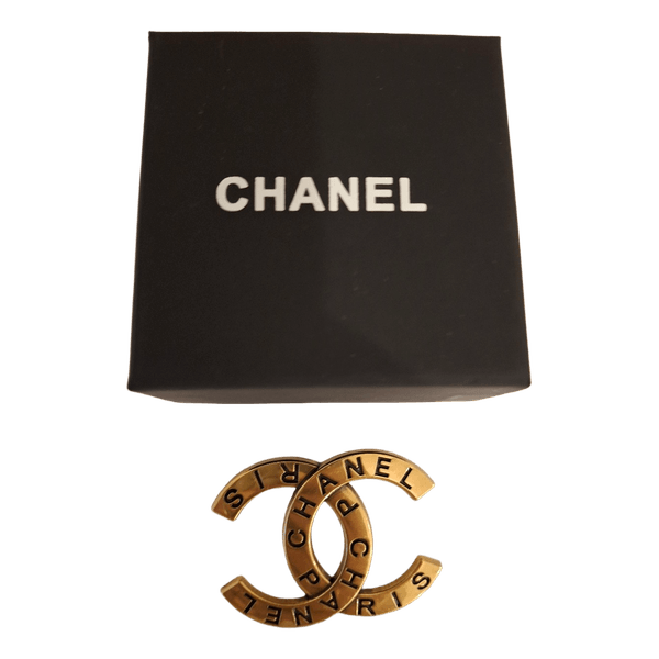 Chanel gold brooch