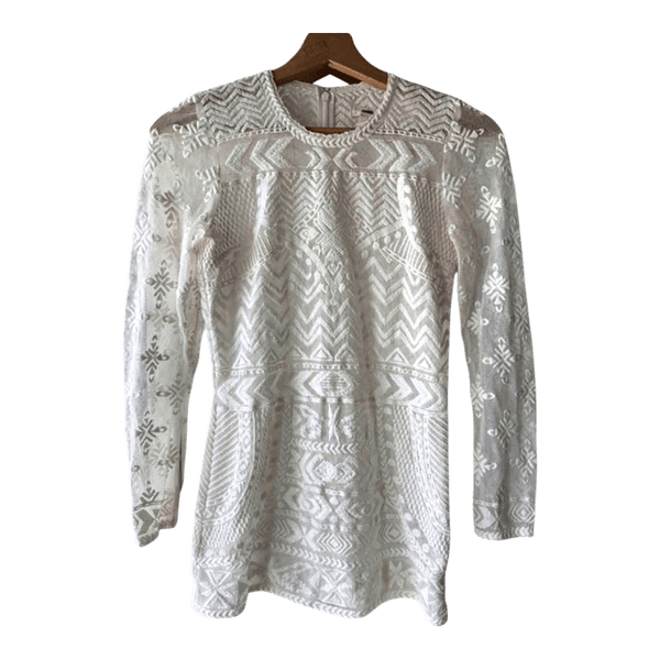Valkoinen pitsimekko hm x isabel marant