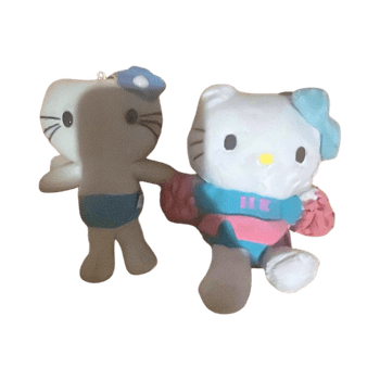 Hello Kitty plush toys, 2 pcs