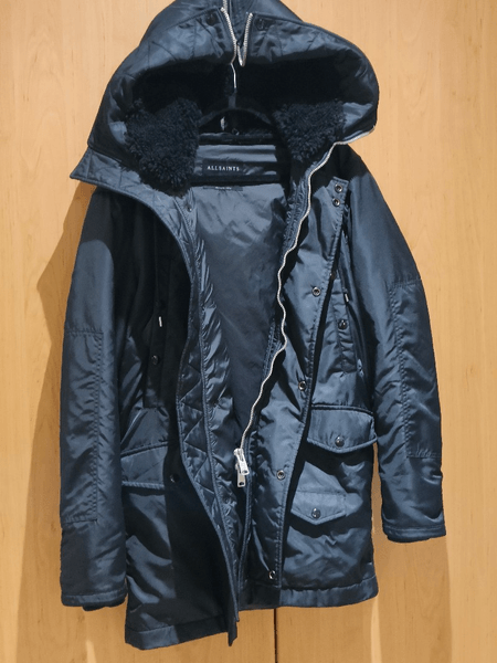 Allsaints musta Parka takki