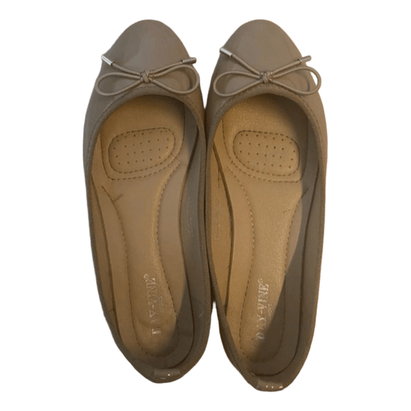 Beige ballerina sko