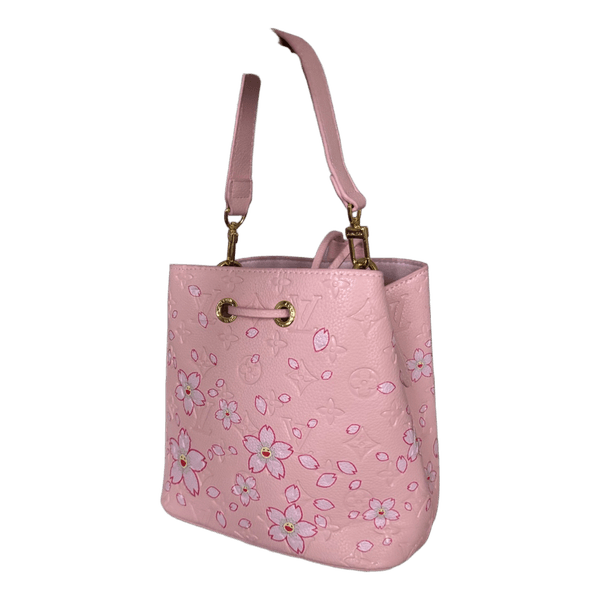 Louis Vuitton pink bucket bag