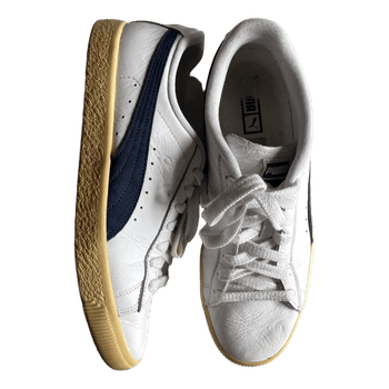 Puma Clyde white leather sneakers