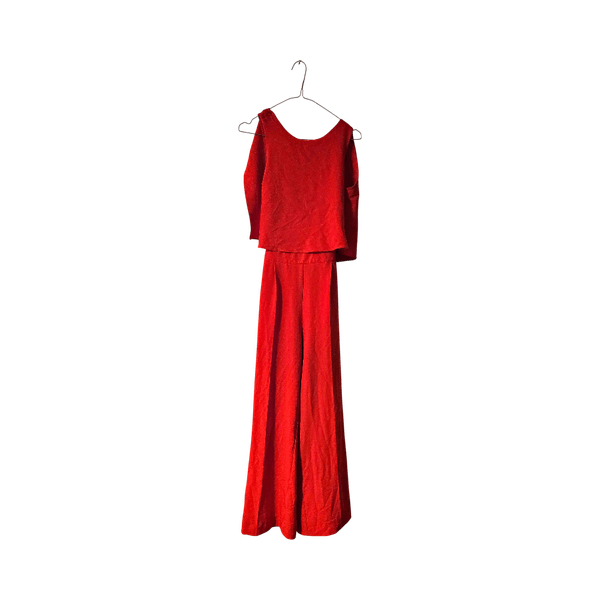 Red jumpsuit