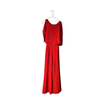 Red jumpsuit