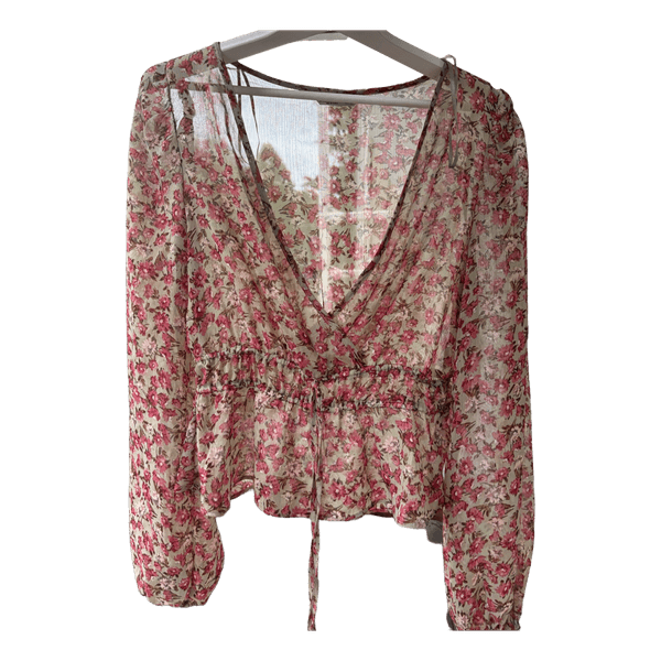 Stradivarius floral blouse