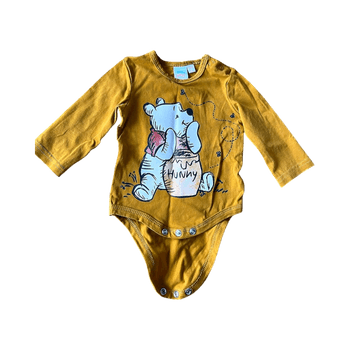 Yellow Winnie Pooh bodysuit