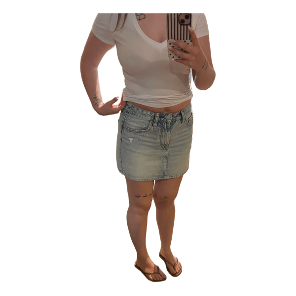 Stradivarius denim nederdel
