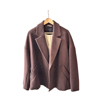 Ruskea villasekoitetakki