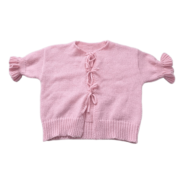 Shein lyserød strikcardigan